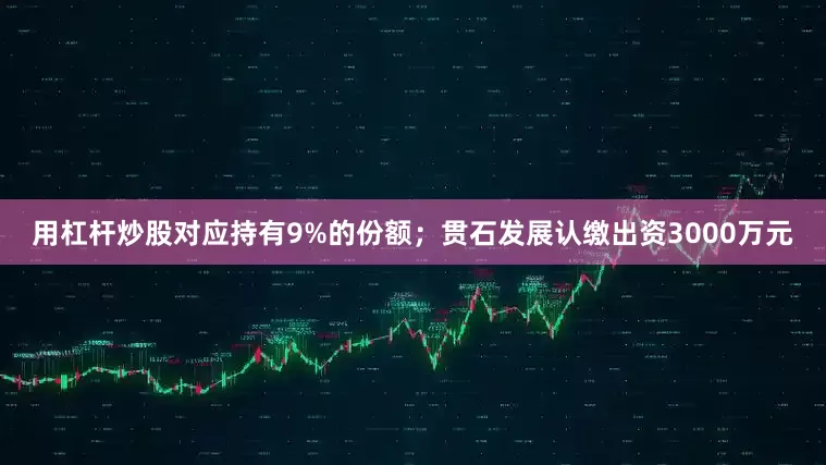 用杠杆炒股对应持有9%的份额；贯石发展认缴出资3000万元